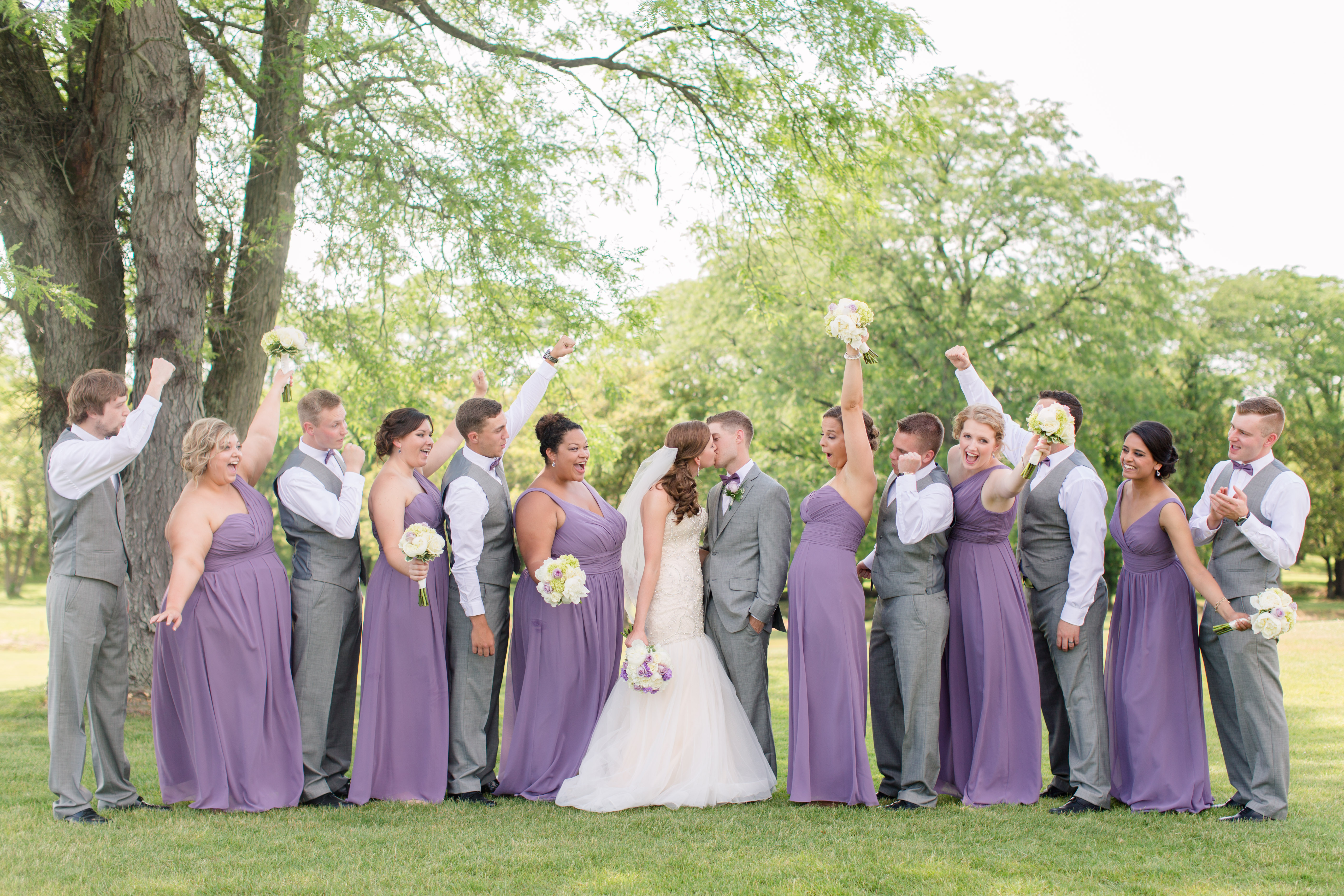 purple summer wedding dress