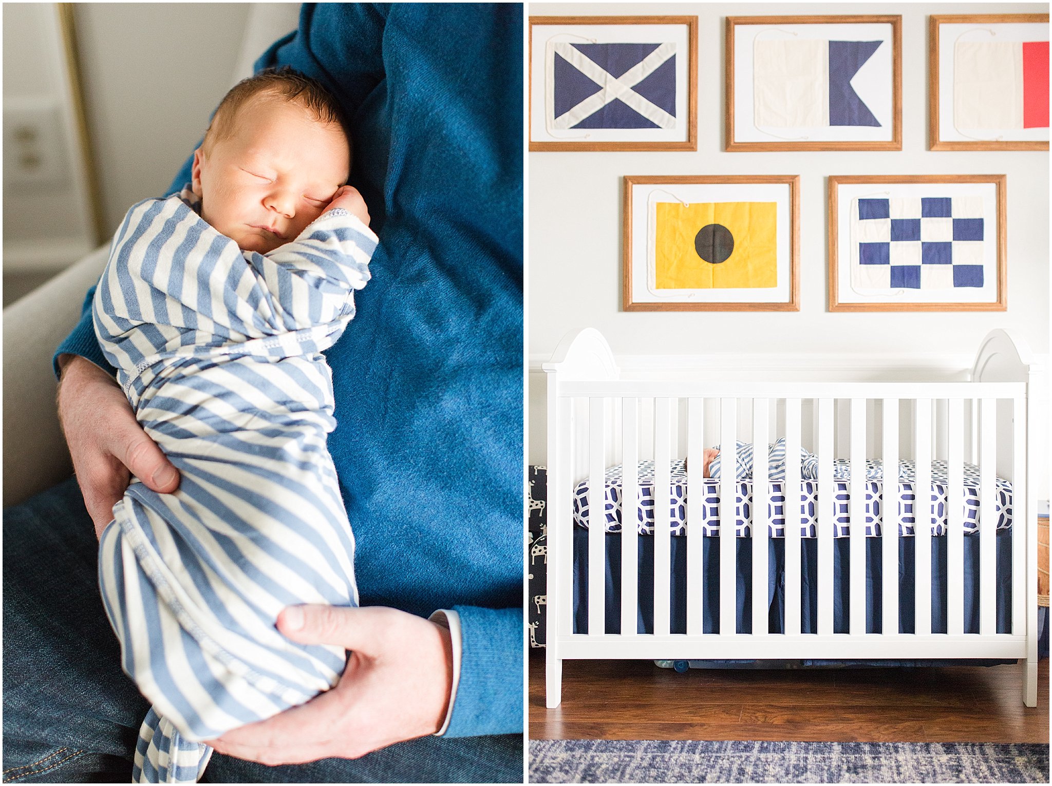 Marine Flags in Nautical Nursery