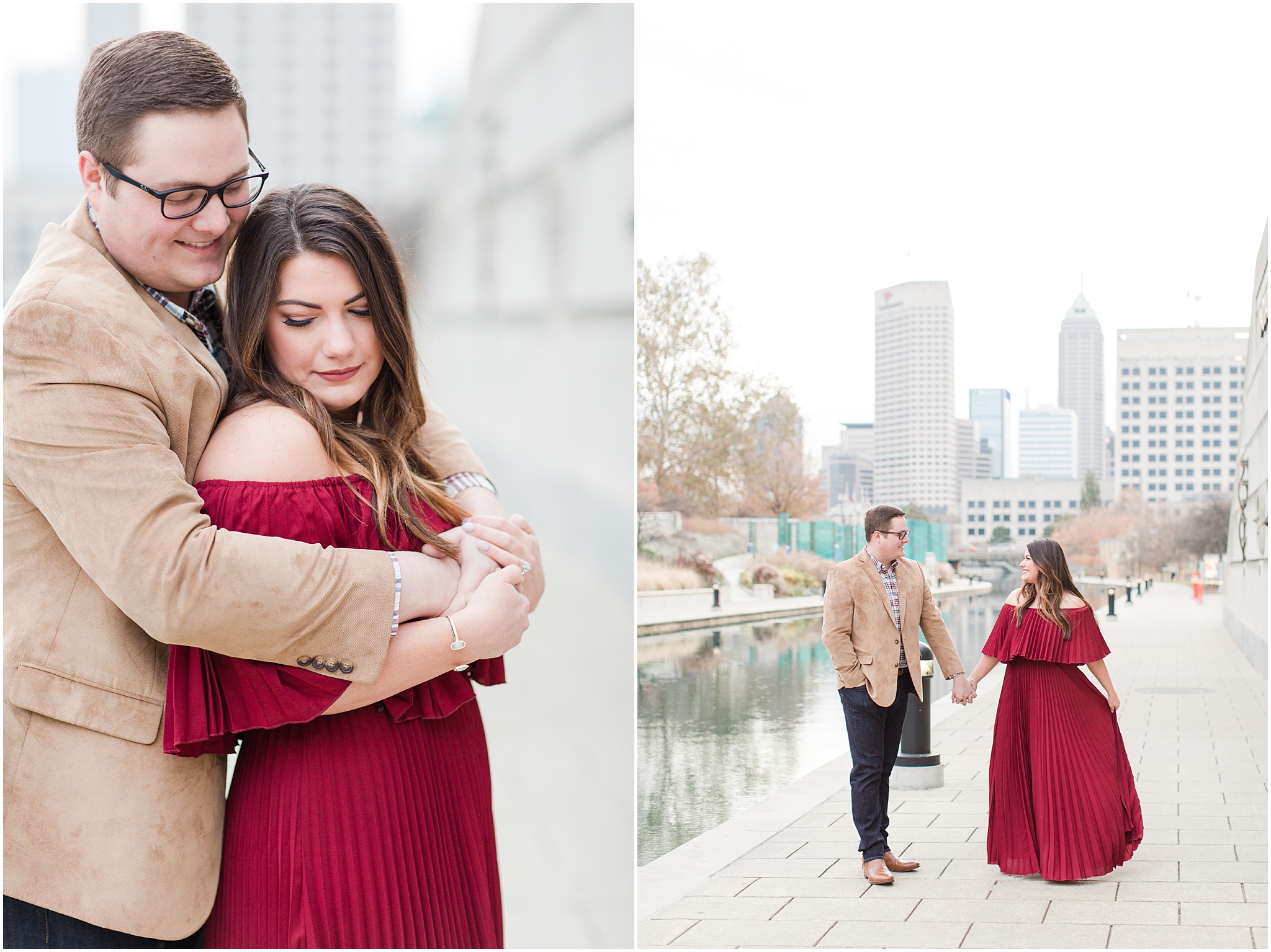 Downtown Indianapolis Canal Engagement Session_0002.jpg
