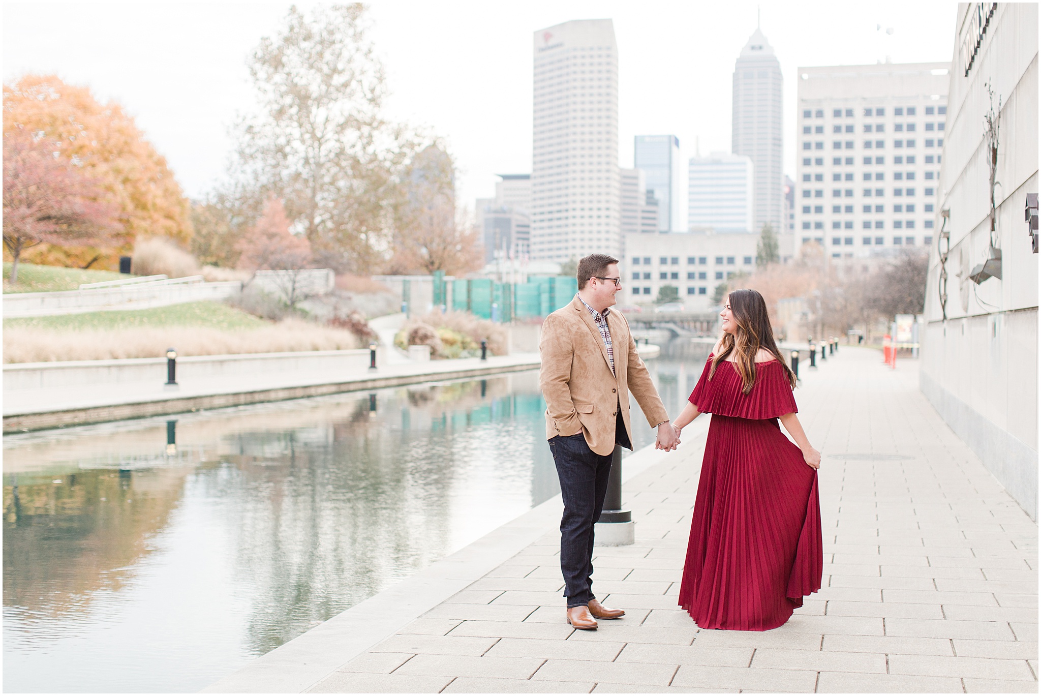 Downtown Indianapolis Canal Engagement Session_0004.jpg