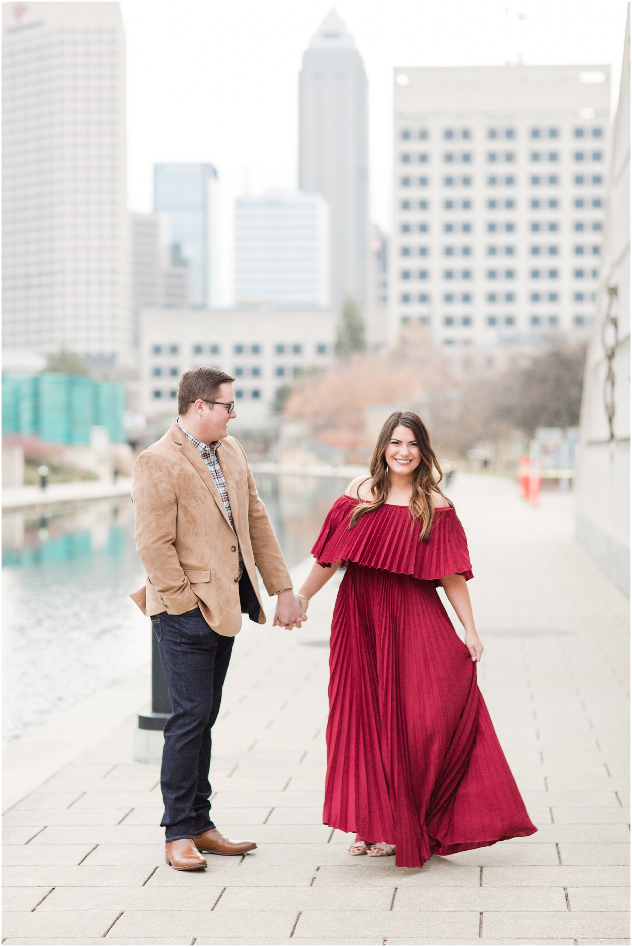 Downtown Indianapolis Canal Engagement Session_0005.jpg