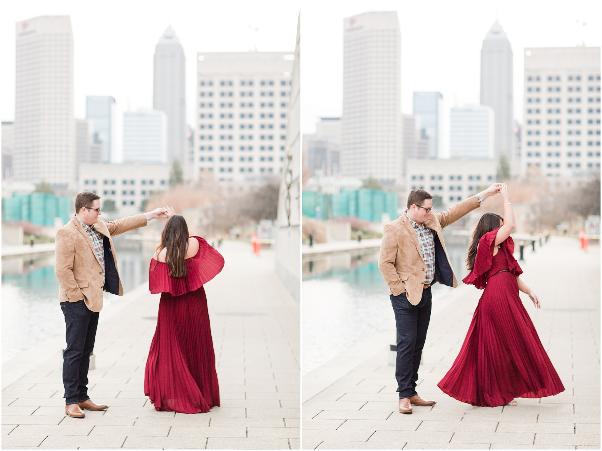 Downtown Indianapolis Canal Engagement Session_0008.jpg