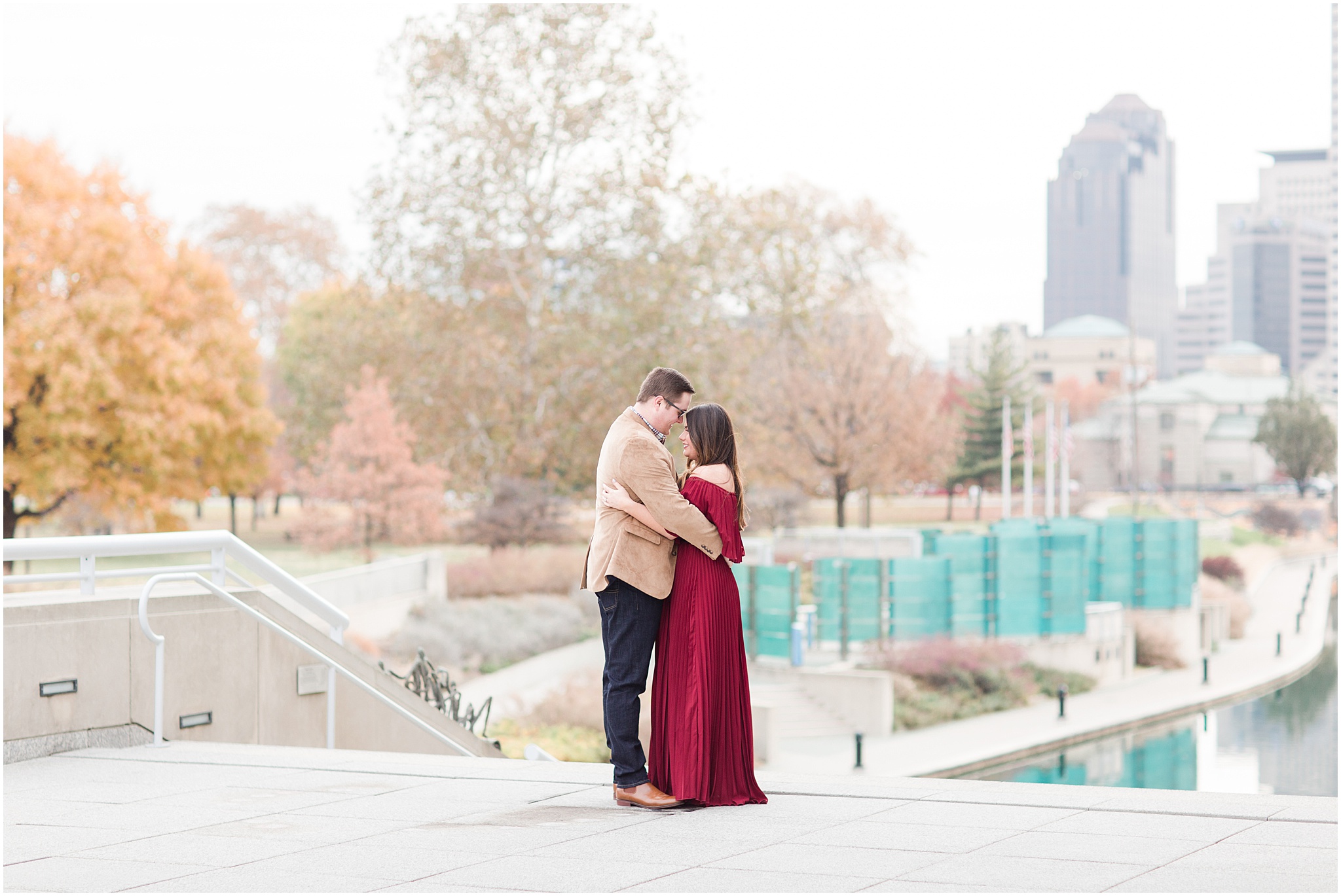 Downtown Indianapolis Canal Engagement Session_0020.jpg
