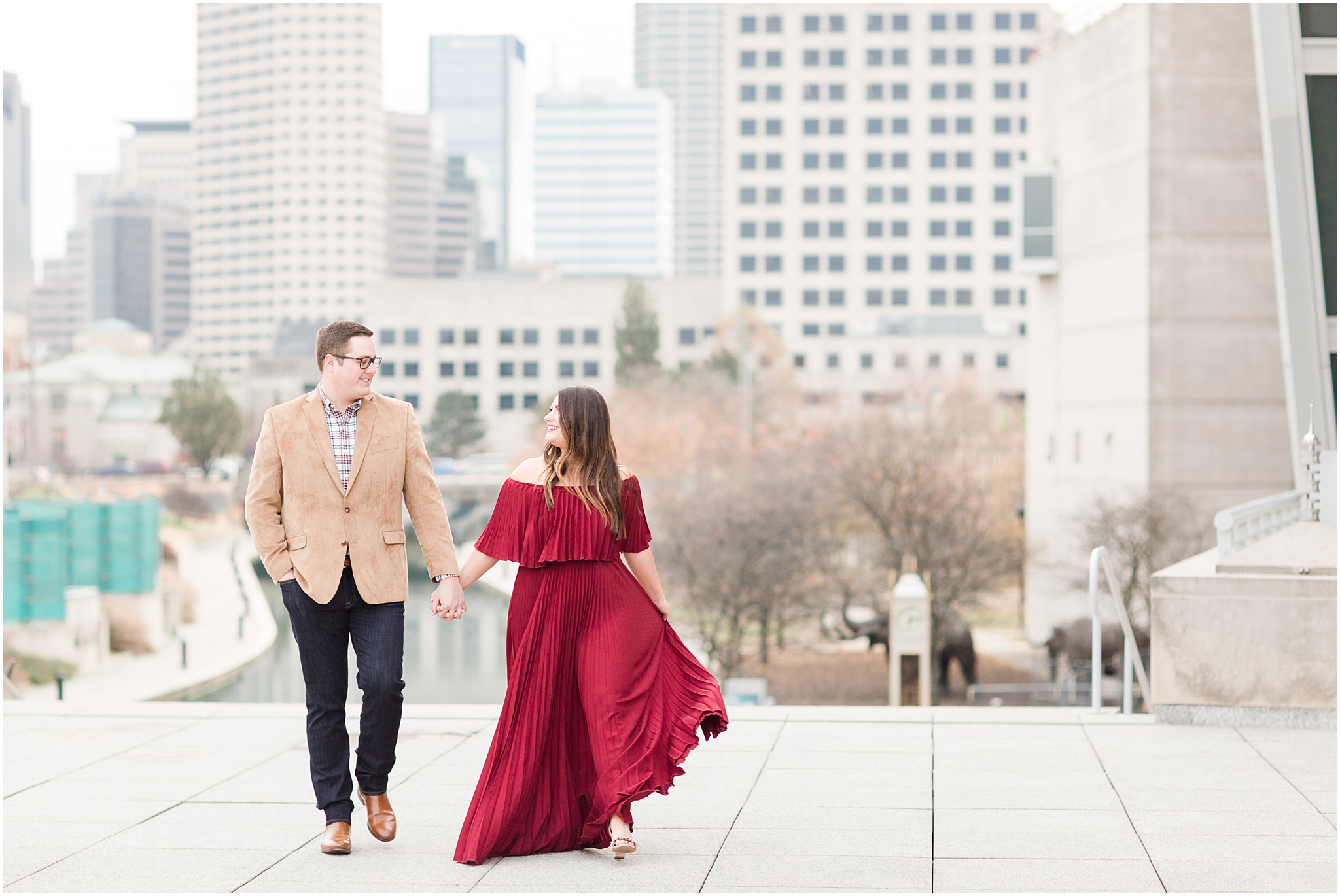 Downtown Indianapolis Canal Engagement Session_0022.jpg