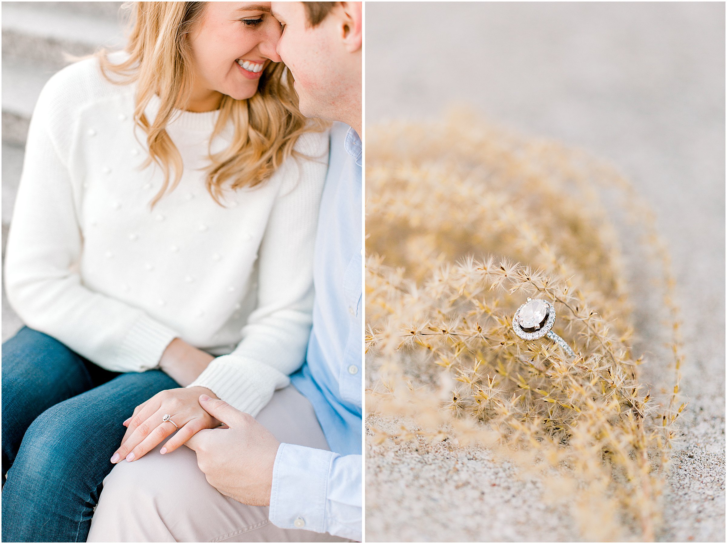 Winter Engagement Session in Downtown Indianapolis